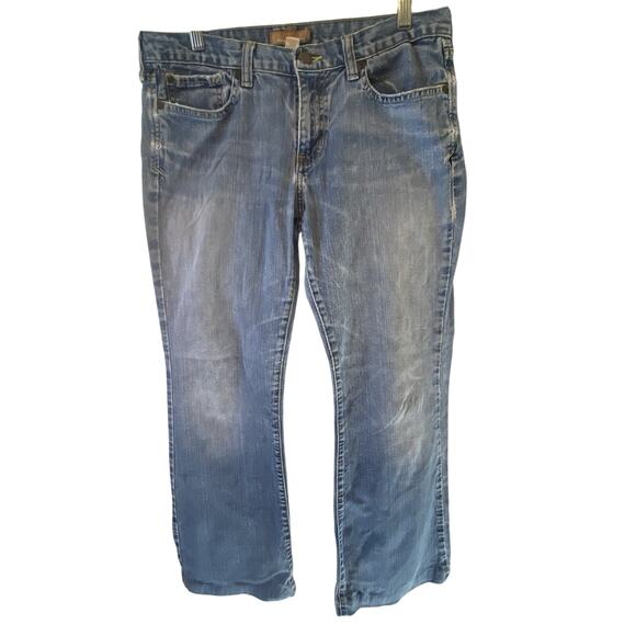 Abercrombie & Fitch A&F Stretch Vintage Flare Jeans Size 10S Light Blue Y2K 90s - Picture 1 of 10